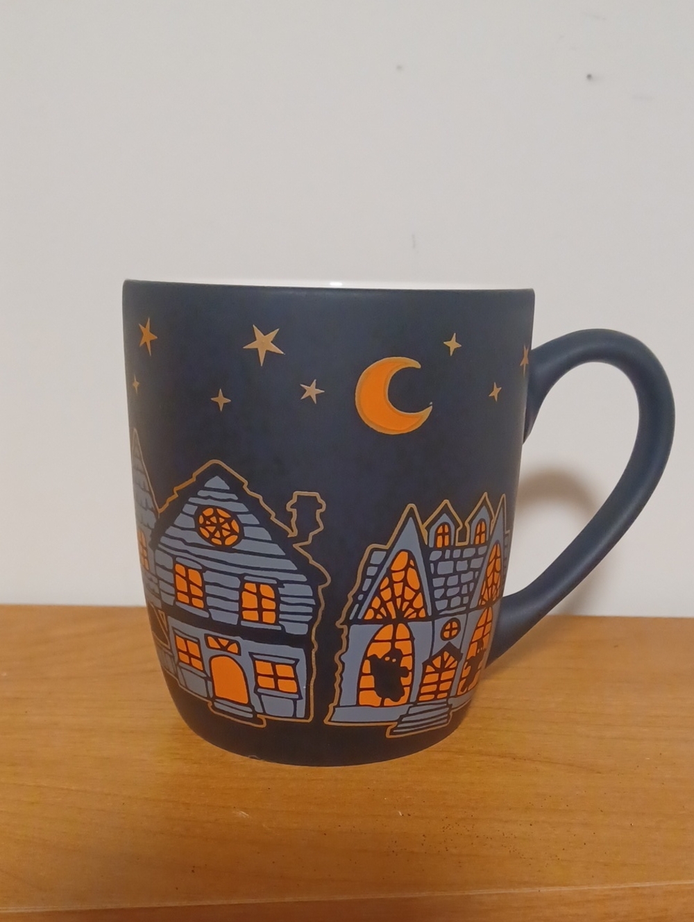 Halloween Cobwebs And Cauldrons Soft Touch Haunted House Mug